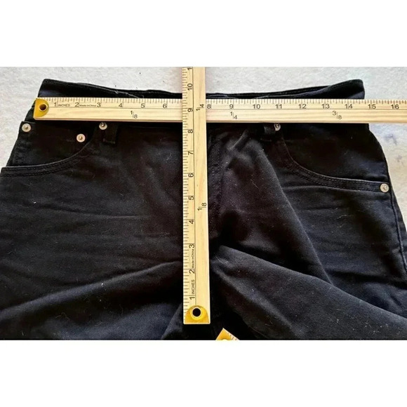 Levi 550 Relaxed Fit Boot Cut Women's Size 6S Black Jeans - Picture 4 of 10